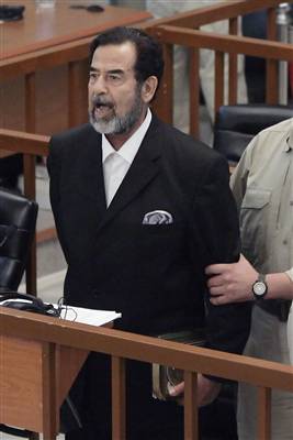 Saddam is sentenced 