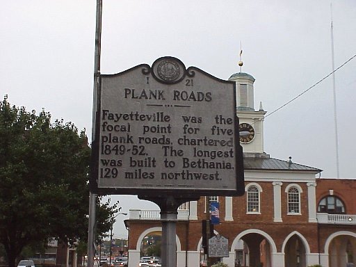 Plank Roads marker