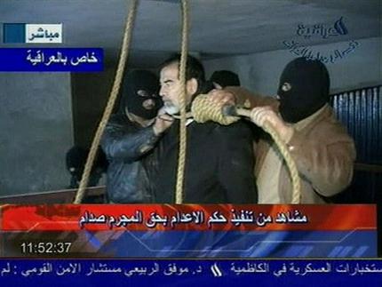 Saddam at gallows