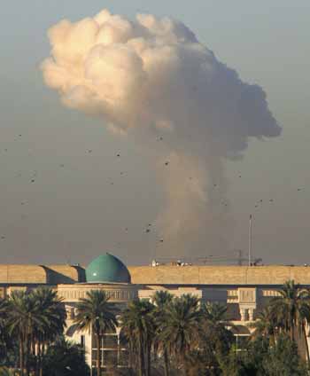 Bombing begins on Baghdad