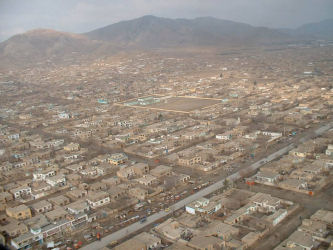 air view of Kabul