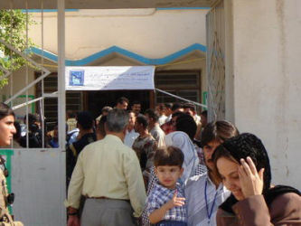 polling station in Baghdad