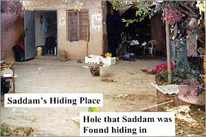 Saddam's hiding place